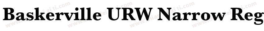 Baskerville URW Narrow Regular字体转换